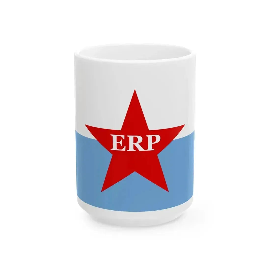 Bandera del ERP (Argentina) White Coffee Mug 15oz - Go Mug Yourself