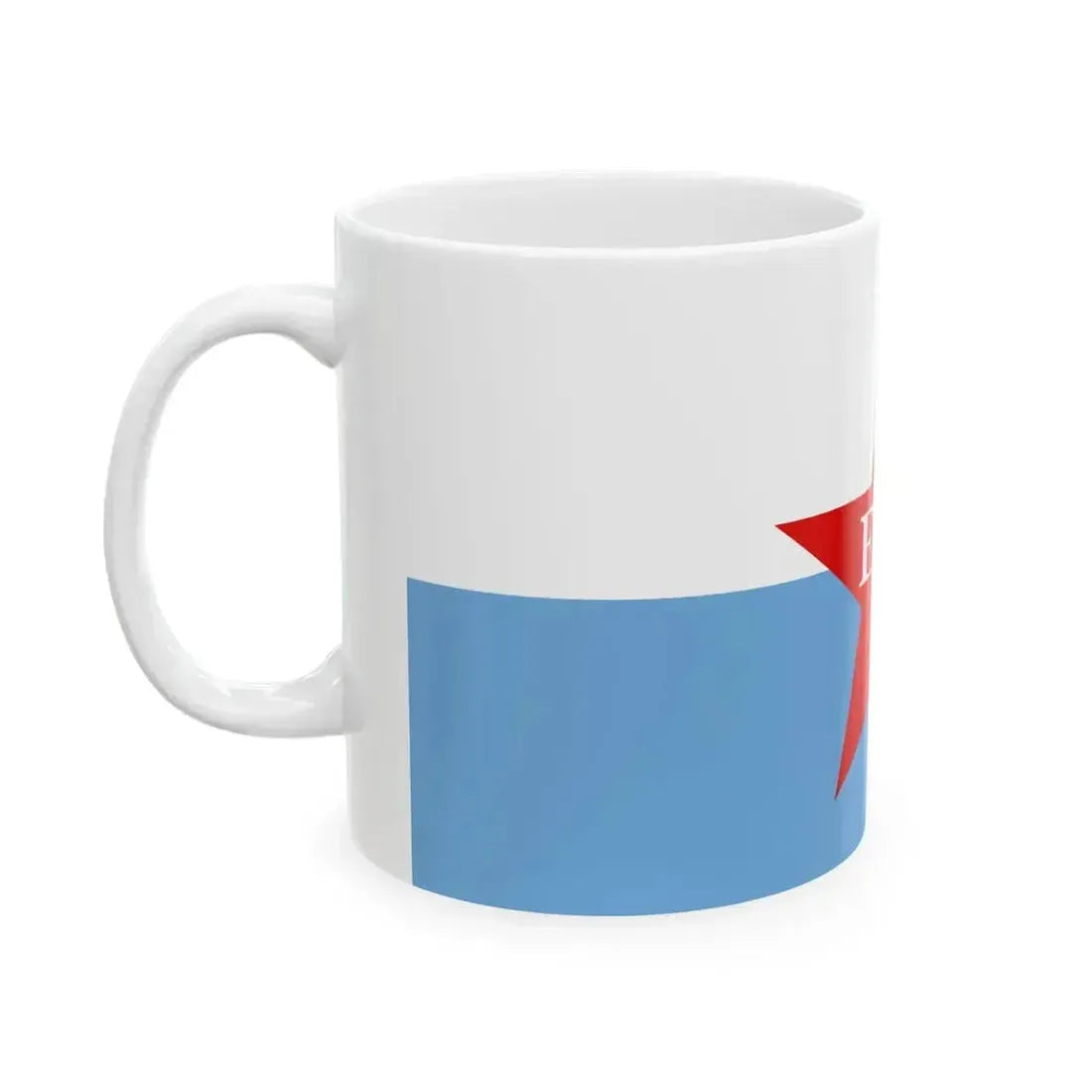 Bandera del ERP (Argentina) White Coffee Mug - Go Mug Yourself