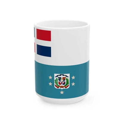 Bandera del Generalisimo Trujillo (Dominica) White Coffee Mug 15oz - Go Mug Yourself