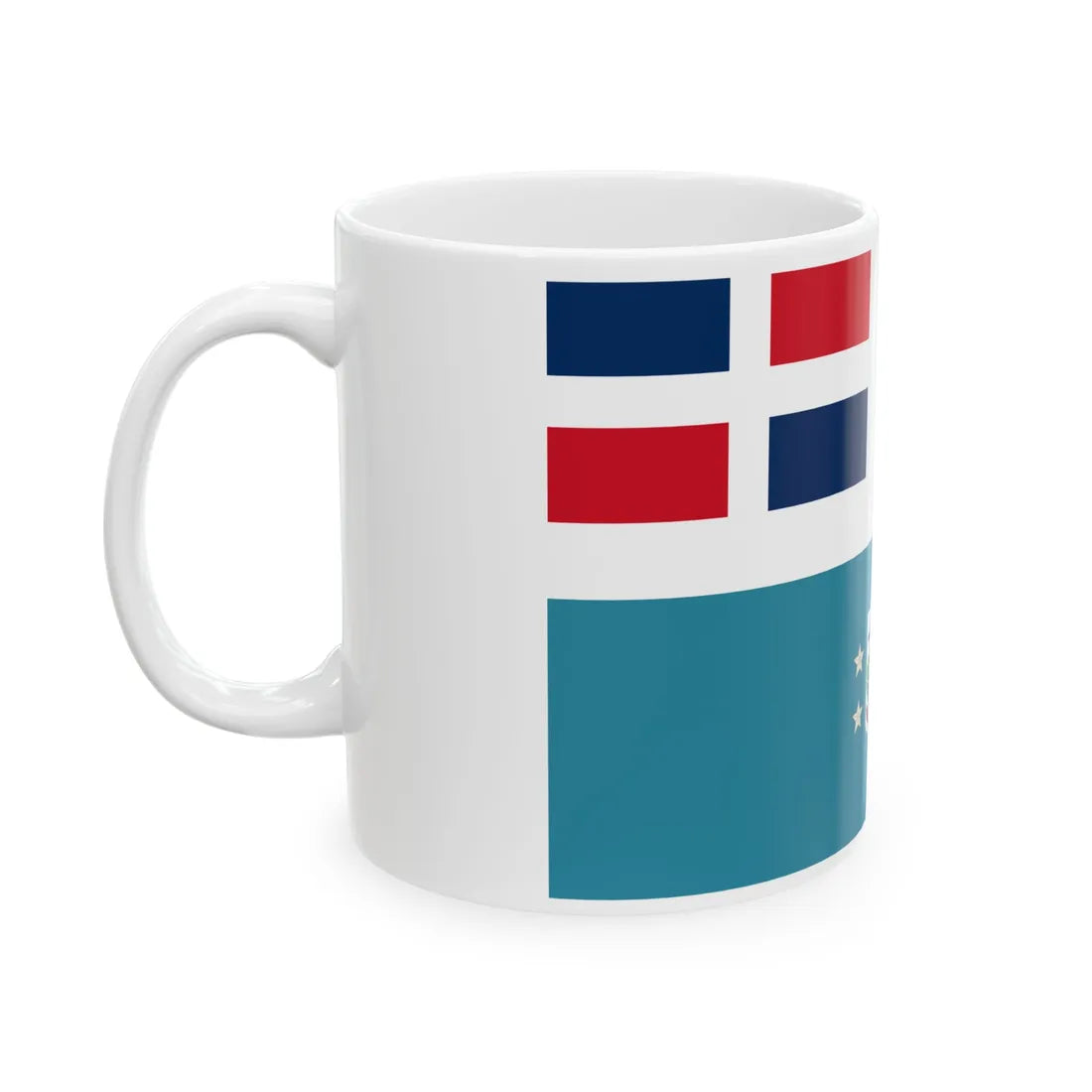 Bandera del Generalisimo Trujillo (Dominica) White Coffee Mug - Go Mug Yourself
