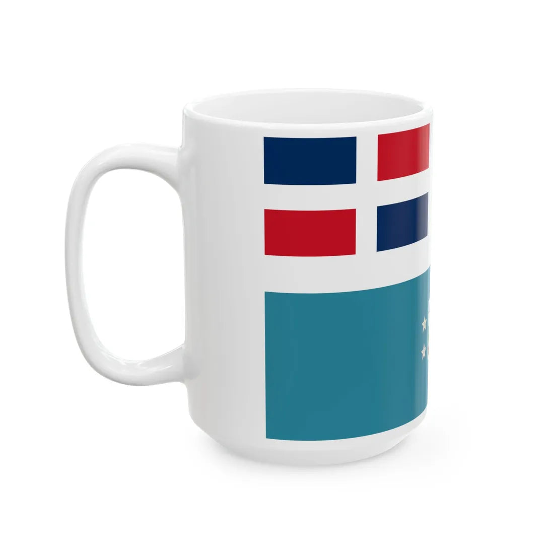 Bandera del Generalisimo Trujillo (Dominica) White Coffee Mug - Go Mug Yourself