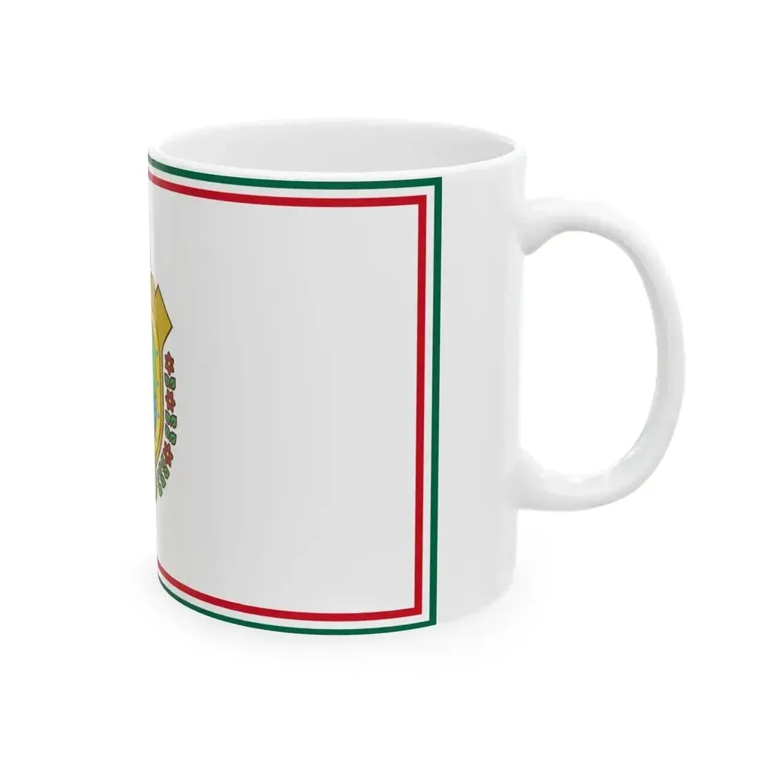 Bandera del Gobierno de Veracruz de Ignacio de la Llave (Mexico) White Coffee Mug - Go Mug Yourself