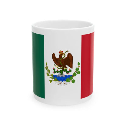 Bandera del Imperio Mexicano 1863-1864 (Mexico) White Coffee Mug 11oz - Go Mug Yourself
