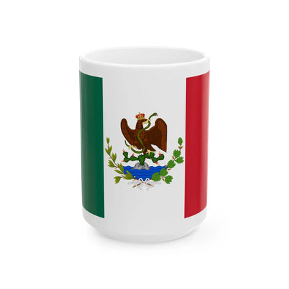 Bandera del Imperio Mexicano 1863-1864 (Mexico) White Coffee Mug 15oz - Go Mug Yourself