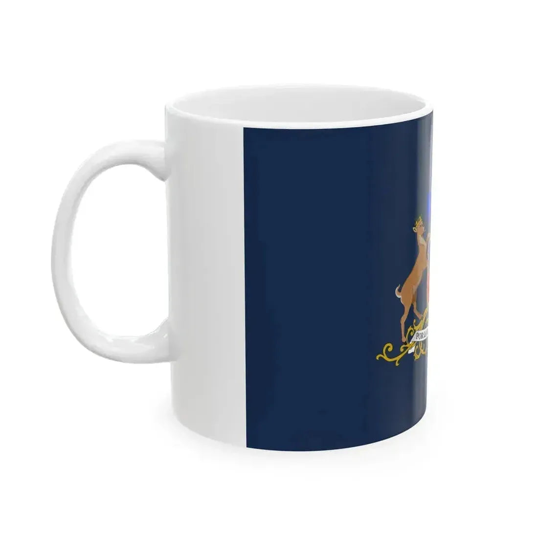 Bandera del ministro de Defensa de Chile (Chile) White Coffee Mug - Go Mug Yourself