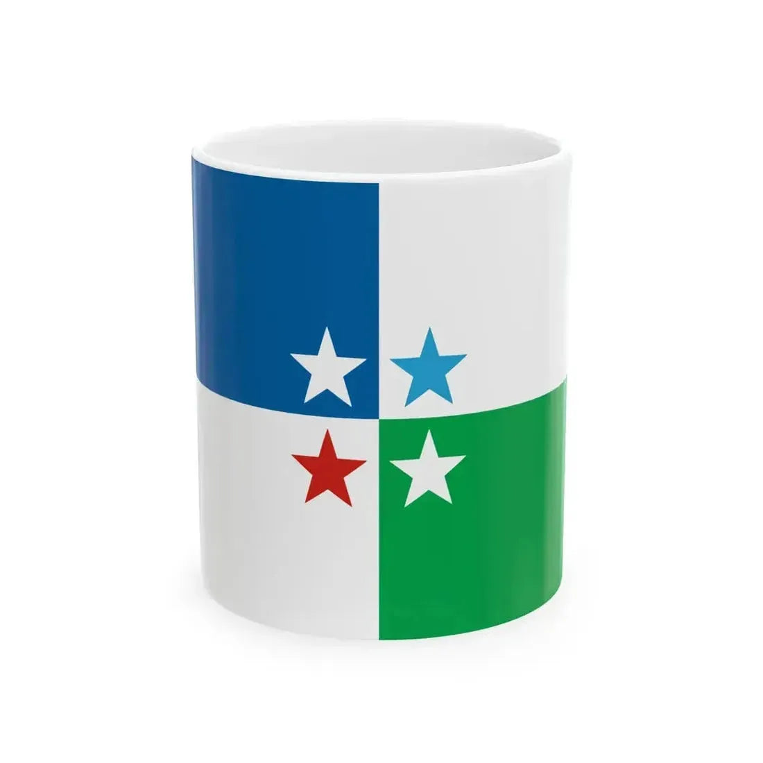 Bandera del Municipio de Avellaneda Santa Fe (Argentina) White Coffee Mug 11oz - Go Mug Yourself