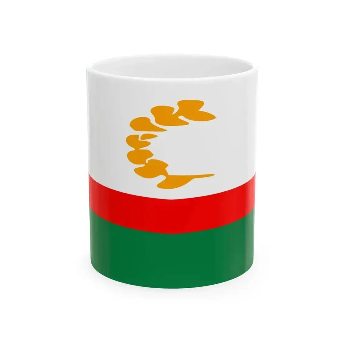 Bandera del Municipio de Casilda Santa Fe (Argentina) White Coffee Mug 11oz - Go Mug Yourself