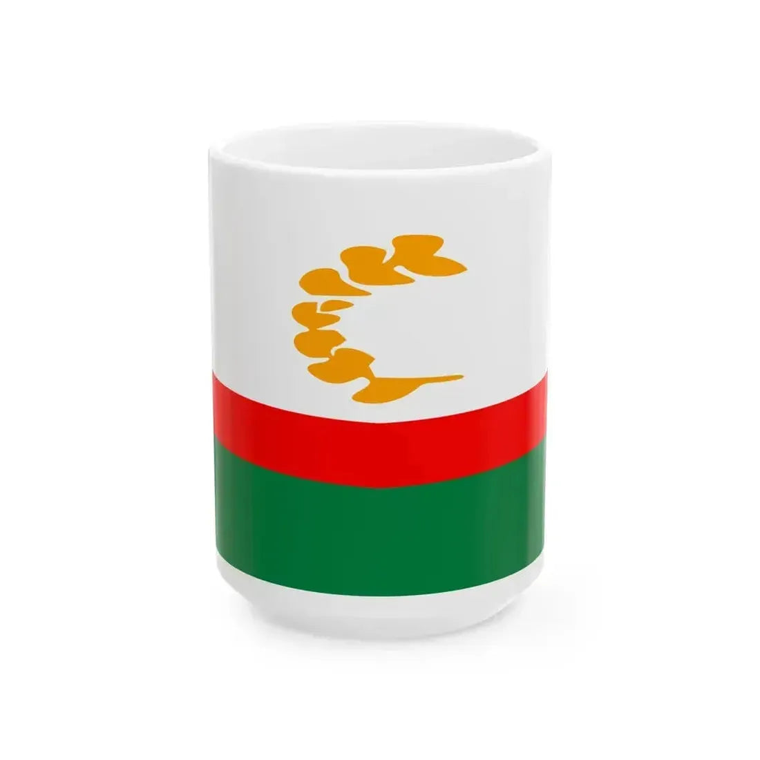 Bandera del Municipio de Casilda Santa Fe (Argentina) White Coffee Mug 15oz - Go Mug Yourself