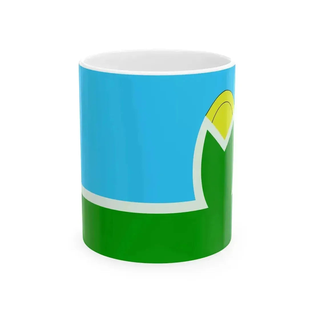 Bandera del Municipio de Malabrigo Santa Fe (Argentina) White Coffee Mug 11oz - Go Mug Yourself