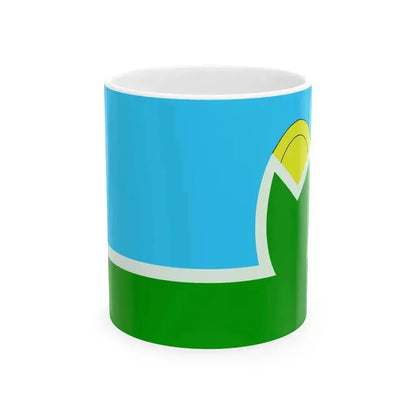 Bandera del Municipio de Malabrigo Santa Fe (Argentina) White Coffee Mug 11oz - Go Mug Yourself