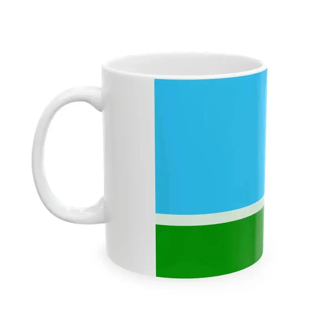 Bandera del Municipio de Malabrigo Santa Fe (Argentina) White Coffee Mug - Go Mug Yourself