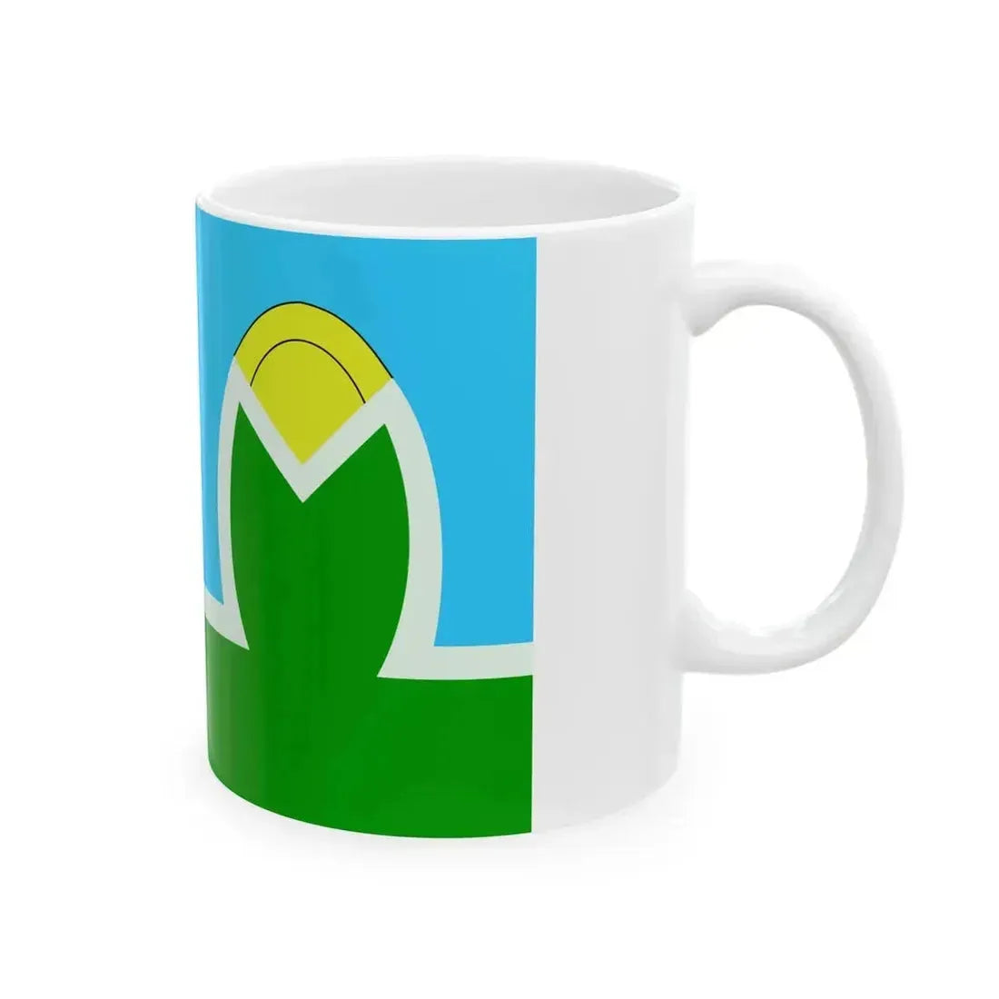 Bandera del Municipio de Malabrigo Santa Fe (Argentina) White Coffee Mug - Go Mug Yourself