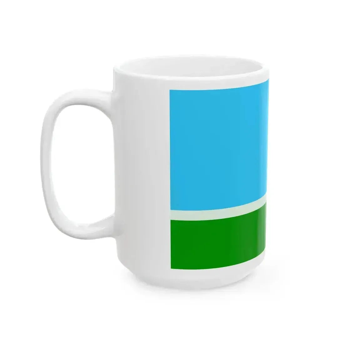 Bandera del Municipio de Malabrigo Santa Fe (Argentina) White Coffee Mug - Go Mug Yourself