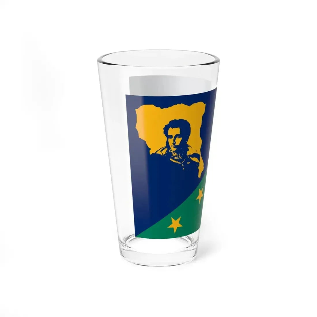 Bandera del Municipio Sucre Miranda (Iran) Pint Glass 16oz - Go Mug Yourself