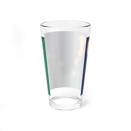 Bandera del Municipio Sucre Miranda (Iran) Pint Glass 16oz - Go Mug Yourself