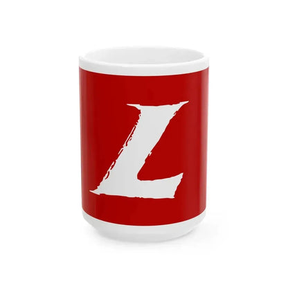 Bandera del Partido Liberal Colombiano (Colombia) White Coffee Mug 15oz - Go Mug Yourself