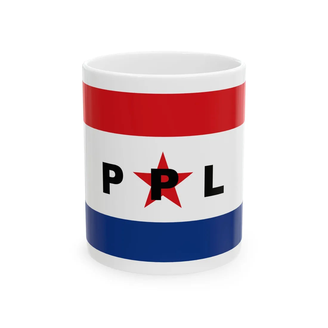 Bandera del Partido Patria Libre (Paraguay) White Coffee Mug 11oz - Go Mug Yourself