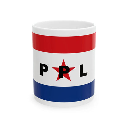 Bandera del Partido Patria Libre (Paraguay) White Coffee Mug 11oz - Go Mug Yourself