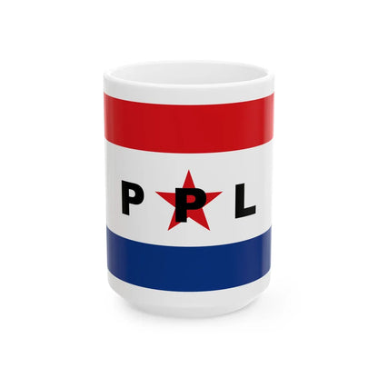 Bandera del Partido Patria Libre (Paraguay) White Coffee Mug 15oz - Go Mug Yourself