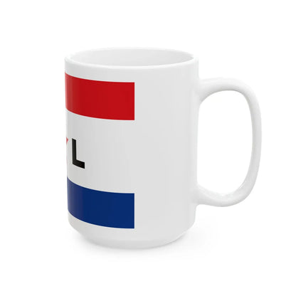 Bandera del Partido Patria Libre (Paraguay) White Coffee Mug - Go Mug Yourself