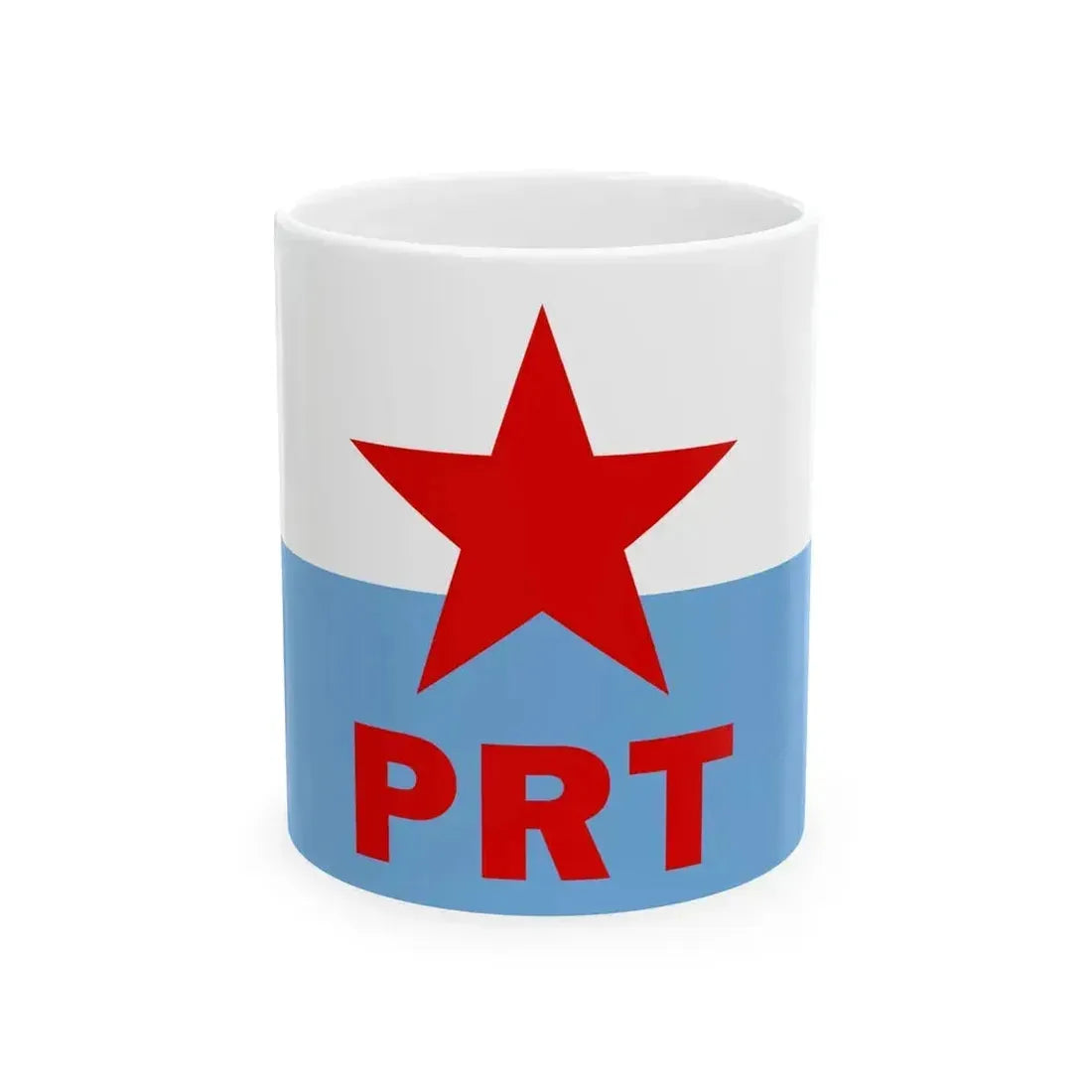 Bandera del Partido Revolucionario de los Trabajadores (Argentina) White Coffee Mug 11oz - Go Mug Yourself