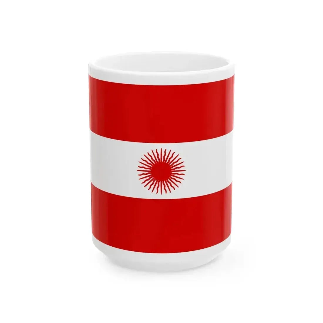 Bandera del Peru 1822 (Peru) White Coffee Mug 15oz - Go Mug Yourself