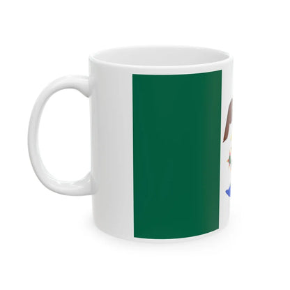 Bandera del Primer Imperio Mexicano (Belize) White Coffee Mug - Go Mug Yourself