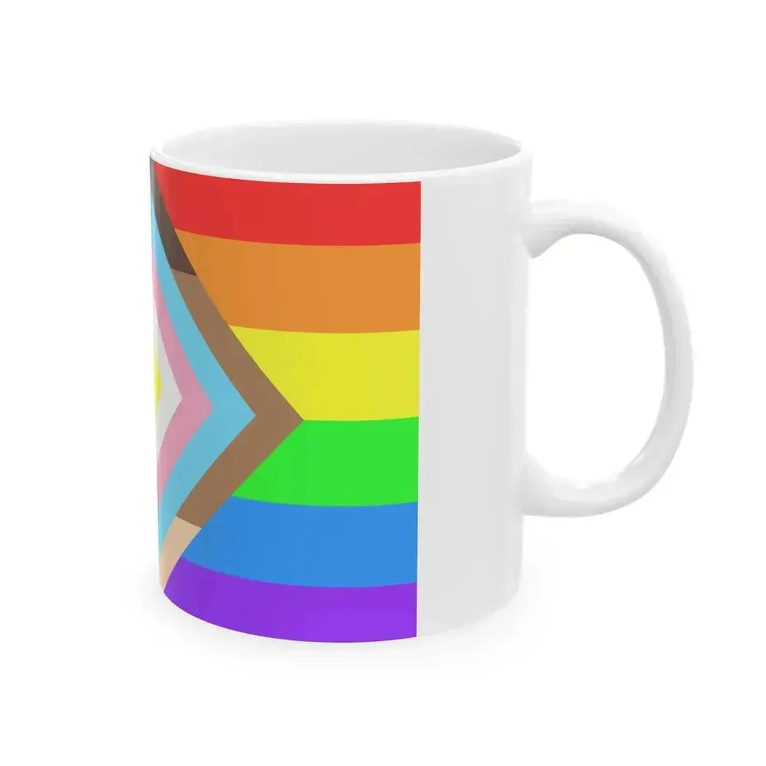 Bandera del Progreso Brillante de Chile (Chile) White Coffee Mug - Go Mug Yourself