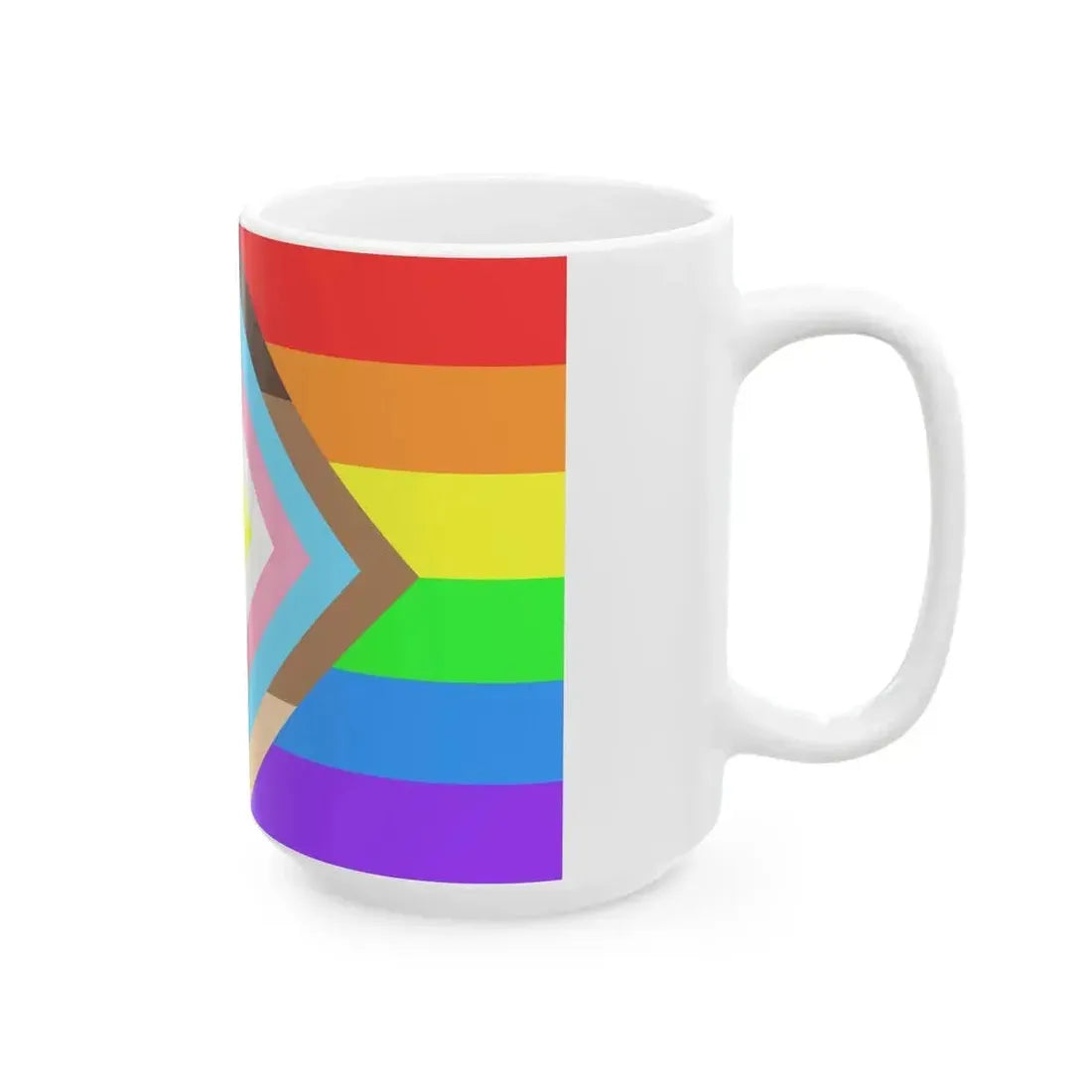 Bandera del Progreso Brillante de Chile (Chile) White Coffee Mug - Go Mug Yourself