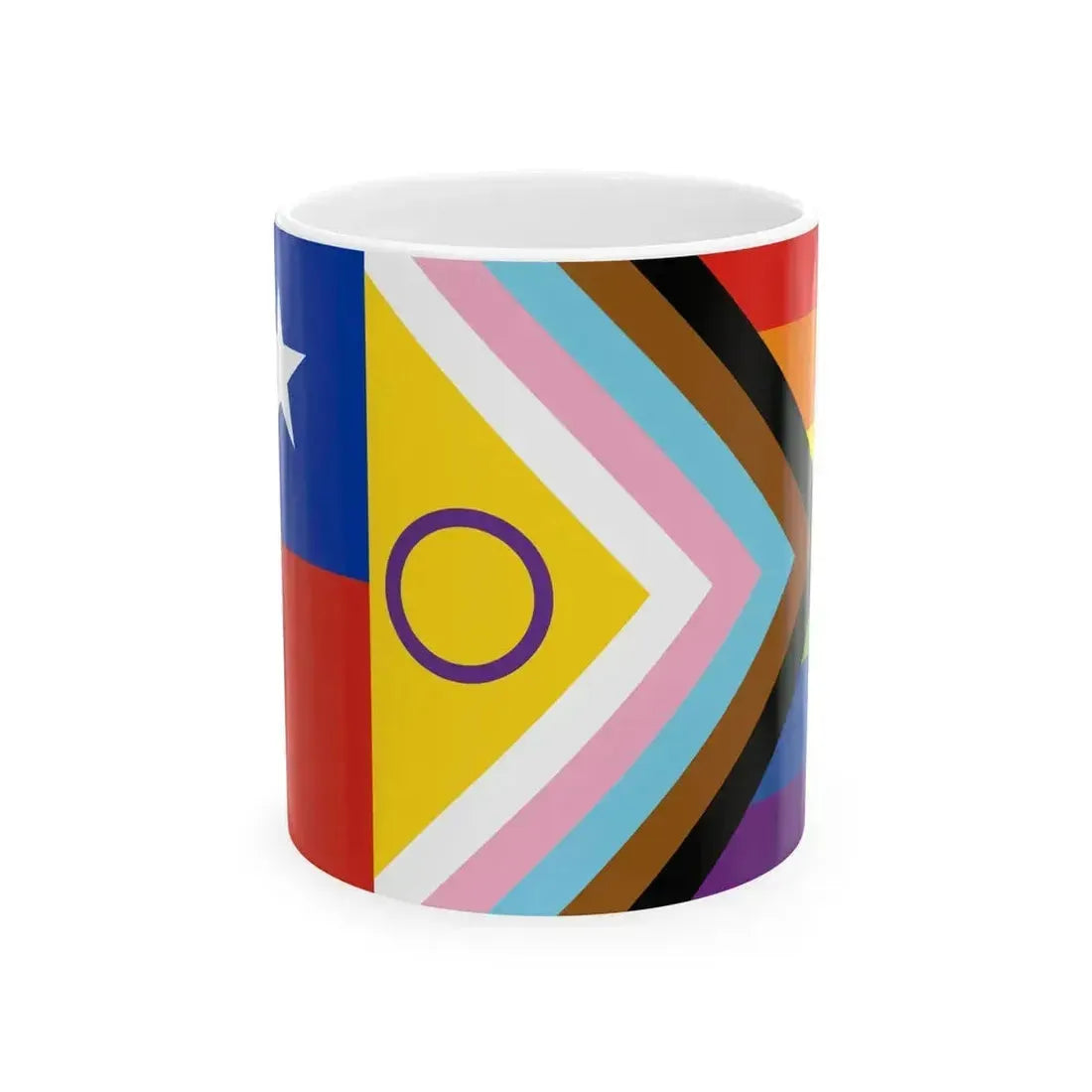 Bandera del Progreso de Chile (Chile) White Coffee Mug 11oz - Go Mug Yourself