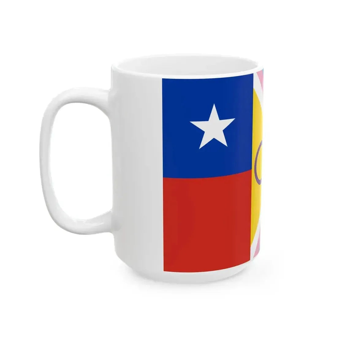 Bandera del Progreso de Chile (Chile) White Coffee Mug - Go Mug Yourself