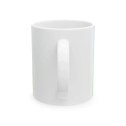 Bandera del pueblo Mbya Guarani de Yyryapu (Argentina) White Coffee Mug - Go Mug Yourself