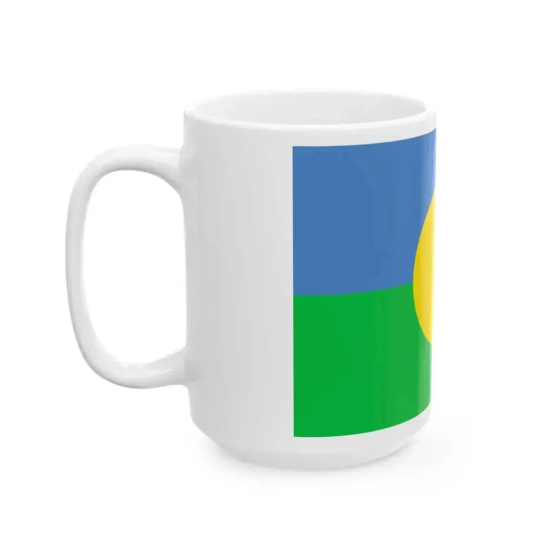 Bandera del pueblo Mbya Guarani de Yyryapu (Argentina) White Coffee Mug - Go Mug Yourself