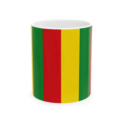Bandera del pueblo Qom tricolor (Argentina) White Coffee Mug 11oz - Go Mug Yourself