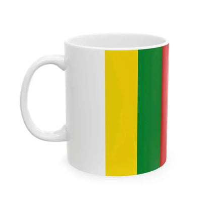 Bandera del pueblo Qom tricolor (Argentina) White Coffee Mug - Go Mug Yourself