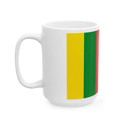 Bandera del pueblo Qom tricolor (Argentina) White Coffee Mug - Go Mug Yourself