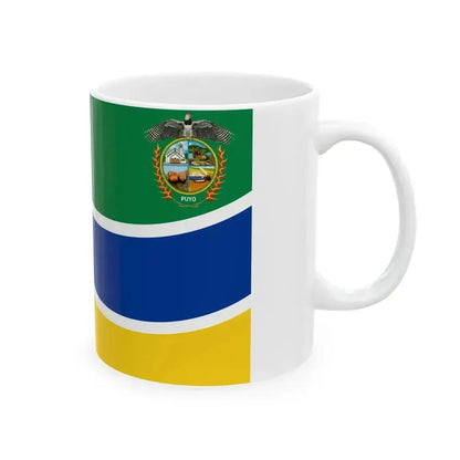 Bandera del Puyo (Ecuador) White Coffee Mug - Go Mug Yourself