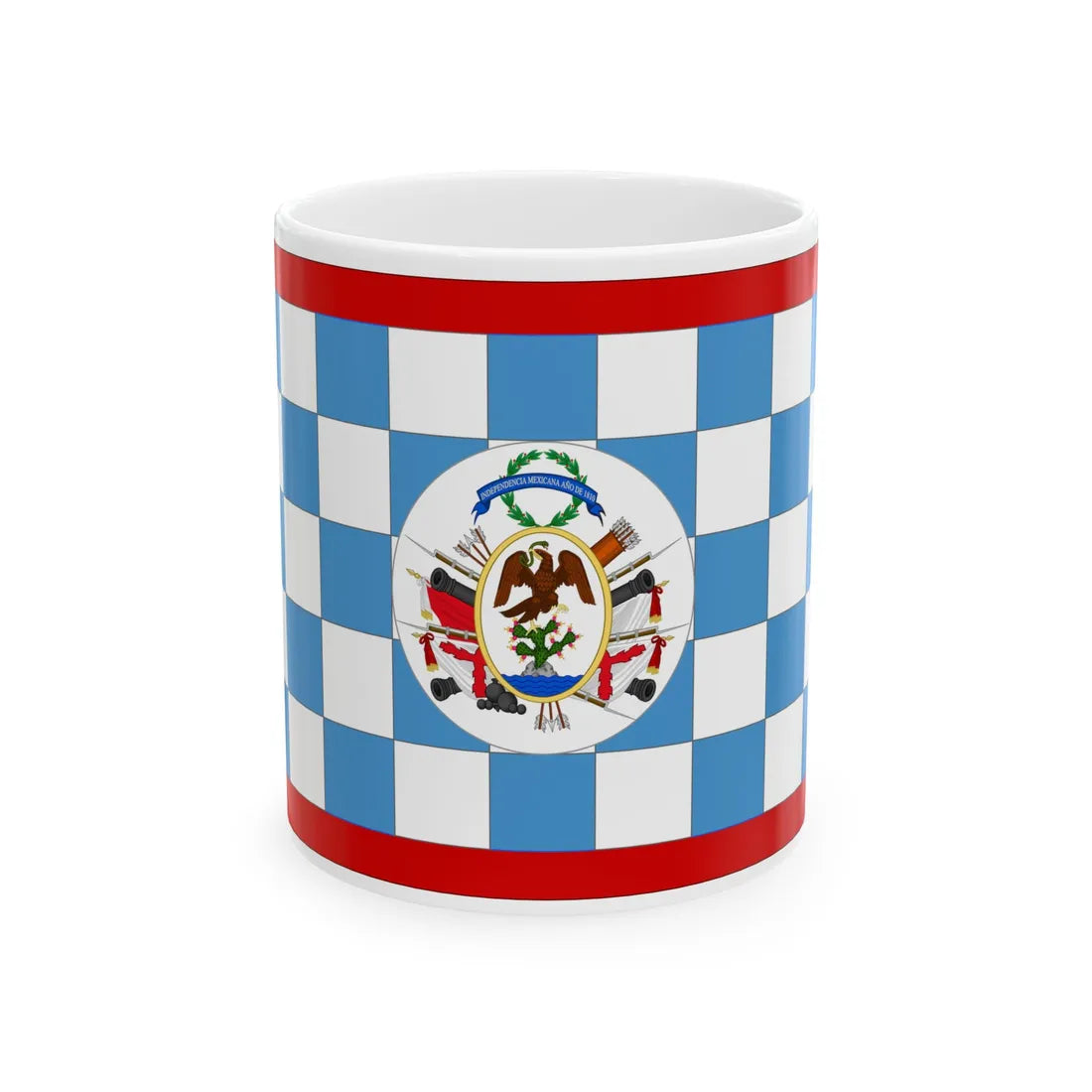 Bandera del Supremo Gobierno Mexicano (Mexico) White Coffee Mug 11oz - Go Mug Yourself