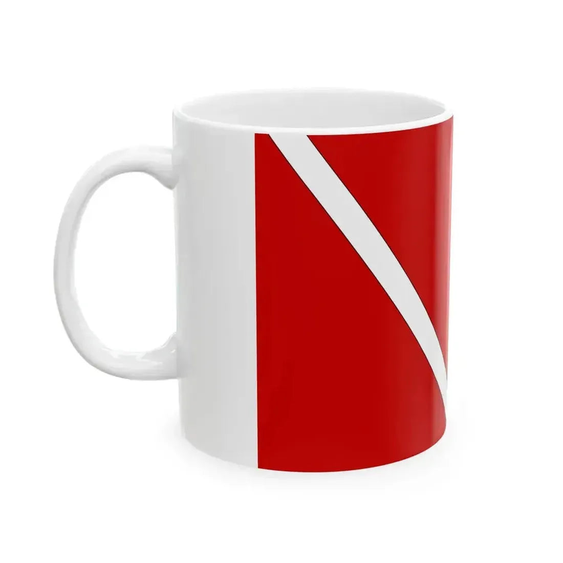 Bandera deportiva del Valle del Cauca (Colombia) White Coffee Mug - Go Mug Yourself