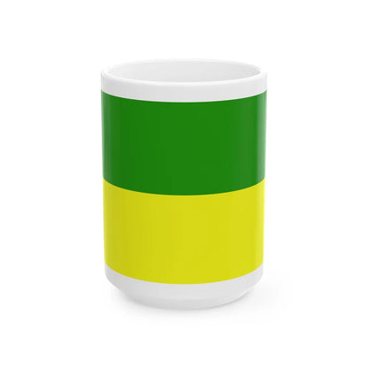 Bandera dHaryana (India) White Coffee Mug 15oz - Go Mug Yourself