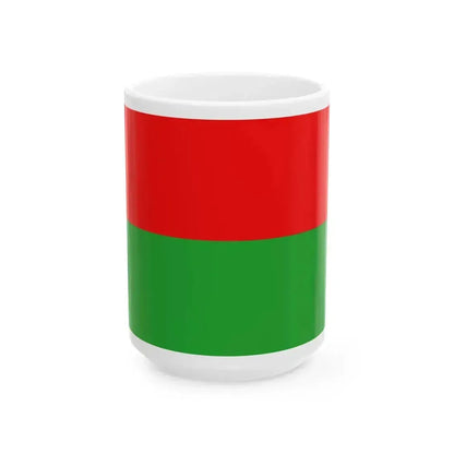 Bandera dHimachal Pradesh (India) White Coffee Mug 15oz - Go Mug Yourself