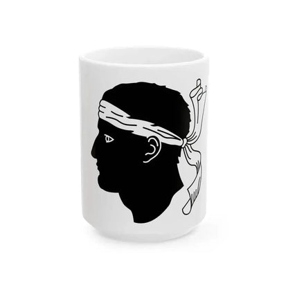 Bandera di a Corsica (France) White Coffee Mug 15oz - Go Mug Yourself