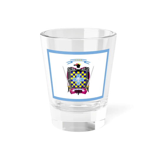 Bandera - Escuela Superior Guerra Aérea ESGA Argentina (Argentina) Shot Glass 1.5oz 1.5oz - Go Mug Yourself