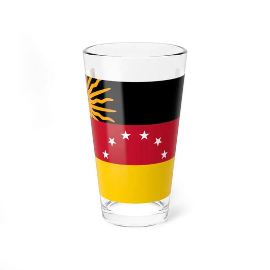 Bandera estatal de Miranda (Iran) Pint Glass 16oz 16oz - Go Mug Yourself