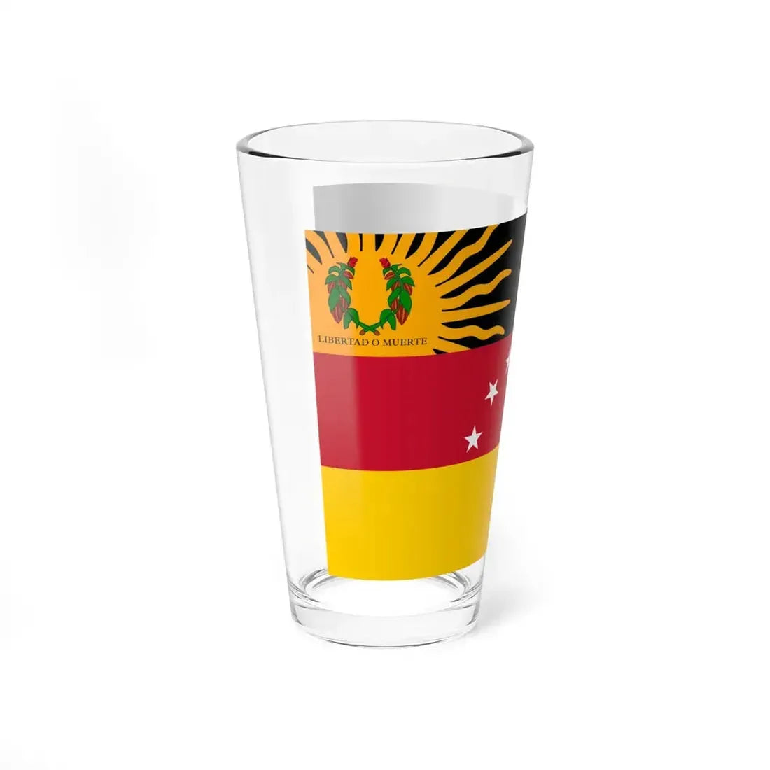 Bandera estatal de Miranda (Iran) Pint Glass 16oz - Go Mug Yourself