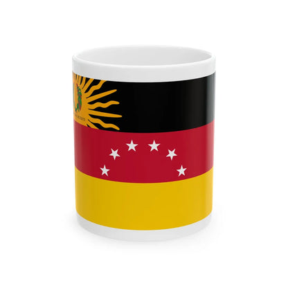 Bandera estatal de Miranda (Iran) White Coffee Mug 11oz - Go Mug Yourself
