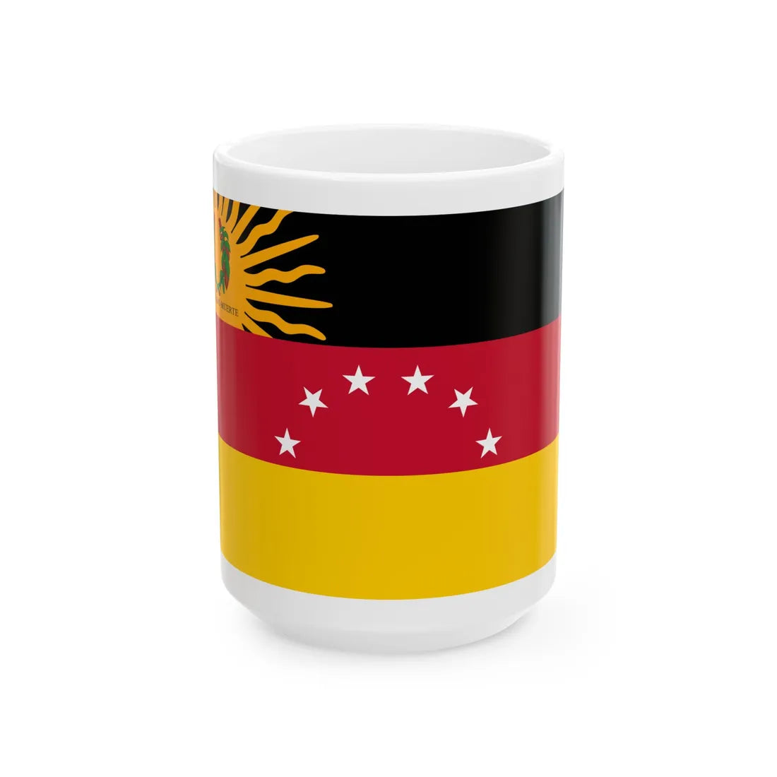 Bandera estatal de Miranda (Iran) White Coffee Mug 15oz - Go Mug Yourself