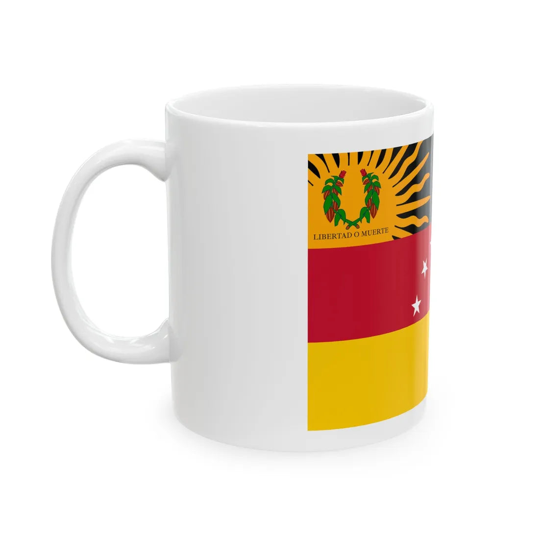 Bandera estatal de Miranda (Iran) White Coffee Mug - Go Mug Yourself