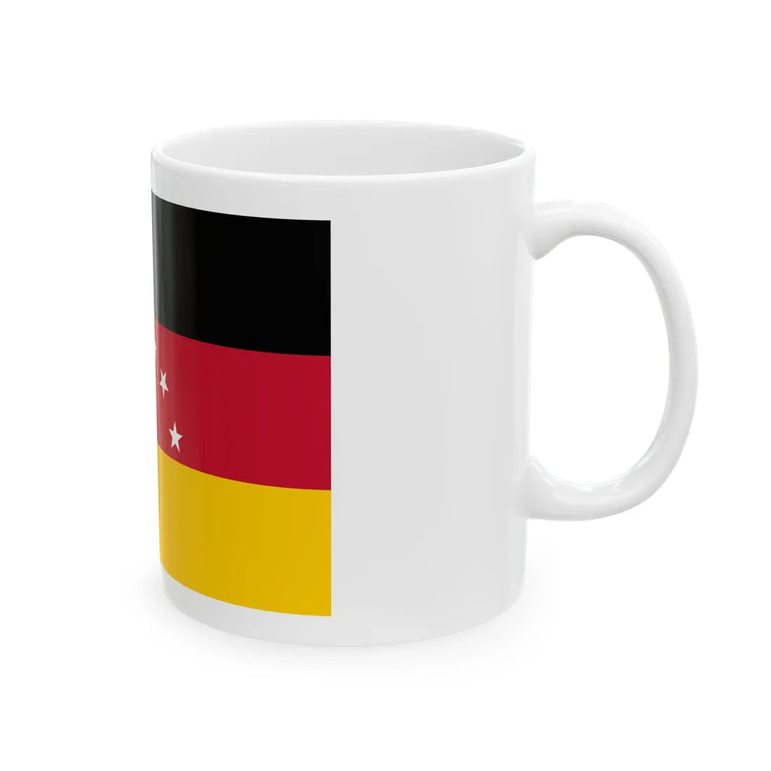 Bandera estatal de Miranda (Iran) White Coffee Mug - Go Mug Yourself