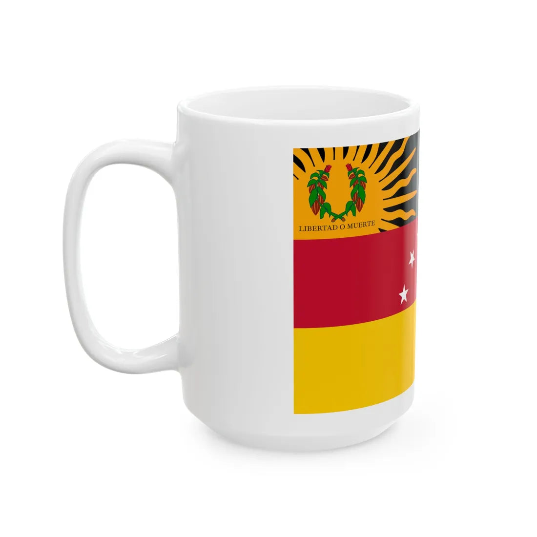 Bandera estatal de Miranda (Iran) White Coffee Mug - Go Mug Yourself